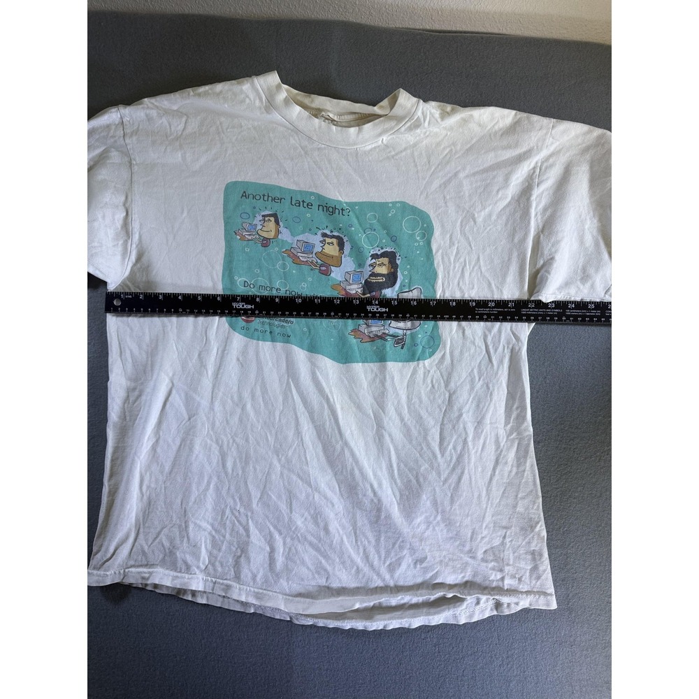 Embarcadero Technologies Shirt Mens Large White Another Late Night Graphic - Picture 4 of 9